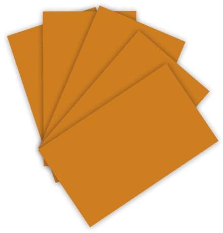 folia 6376 - Tonpapier 130 g/m², Tonzeichenpapier in Terracotta, DIN A3, 50 Bogen, als Grundlage für zahlreiche Bastelarbeiten
