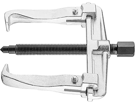 NEO TOOLS 2-Arm Zweiarmiger Abzieher 105 x 110 mm | Lagerabzieher CrV-Stahl Profi | für den Ausbau von Lagern, Rotoren, Bremsscheiben, breitenverstellbar | Radlager Werkzeug für Auto