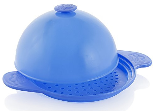 Muxel´s Dampfgar-Set mit Spätzlebrett, Überlaufschutz und Abgiesshilfe Blau + Rezepte