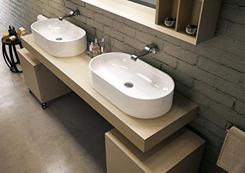 Flaminia Pass 65x35 h.14 lavabo ovale da appoggio