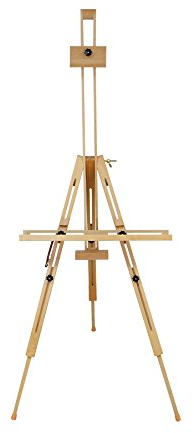 Exerz Staffelei/Tragbare Staffelei mit drei Stützen - Max. 191cm - Buchenholz