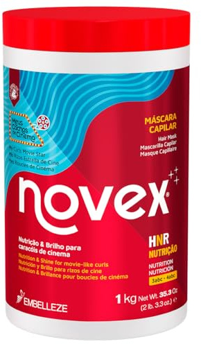 NOVEX Value Size Deep Conditioning Haarmasken angereichert mit natürlichen Inhaltsstoffen (1 kg) (My Curls Movie Star Deep Hair Mask 1000 ml)