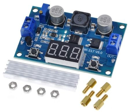 ARCELI LTC1871 DC-DC Step Up Booster Converter 3-35VDC to 3.5-35VDC With LED Voltmeter DC-DC Step Up Module Power Supply Voltage Regulator
