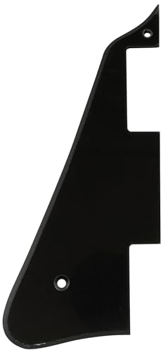 Musiclily Pro Linkshänder Kunststoff Gitarren-Schlagbrett Pickguard für 2006-Present Modern Style Epiphone Les Paul, 1 lagig Schwarz