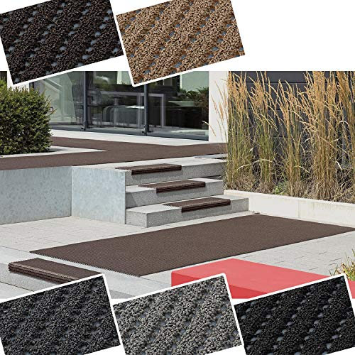 AKO Sicherheitsmatte rutschfest Unico R13- Made in Germany Graphit 120x100cm
