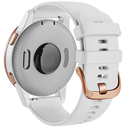 Wtukmo 18 mm Armband für Garmin Vivoactive 3S 4S Vivomove 3S / Venu 2S Smartwatch Silikonarmband für Garmin Move 3S / Active S, For Active S, Achat