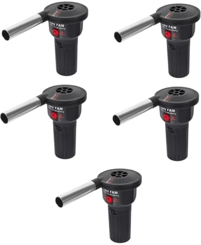 Gatuida 5stücke Portable Grill Blower Für Schnelles Anzünden Ergonomisches Design Für Komfortable Handhabung Für Camping Und Grillen Im Freien Multifunktionales Werkzeug Für