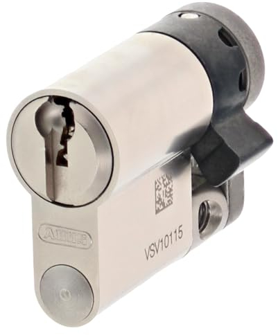 ToniTec DUALKEY Schließsystem by ABUS 2 in 1 Schließzylinder inkl. 2 x 3 Schlüssel |Sicherheits-Türzylinder Einzelschließung als Halbzylinder 10/35 |Umprogrammierbares Türschloss mit Sicherungskarte