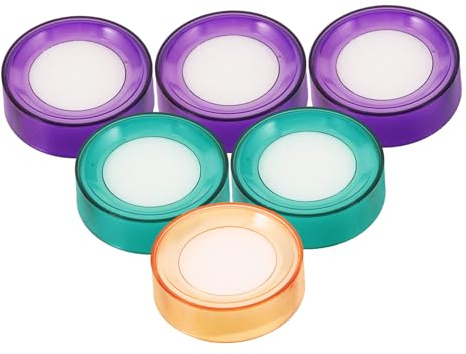Housoutil Spugnetta Dita Umida per Contare i Soldi 6 Pezzi, Finger Sponge in Spugna e Ebanite per Smistamento e Conteggio Accurato di Denaro e Documenti Colore Casuale