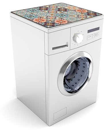CAPASTEC Waschmaschinen-Staubschutz-Pad, 60x50cm Gittermuster Waschmaschinen- und Trocknerabdeckungen, Staubschutz-Waschmaschinenabdeckung für Waschküche, verschiedene Farben