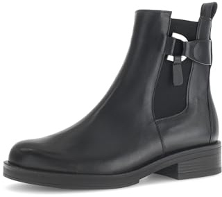 Gabor dam Chelsea Boots, stövletter, ankelstövlar, bästa passform, Svart 27, 40 EU