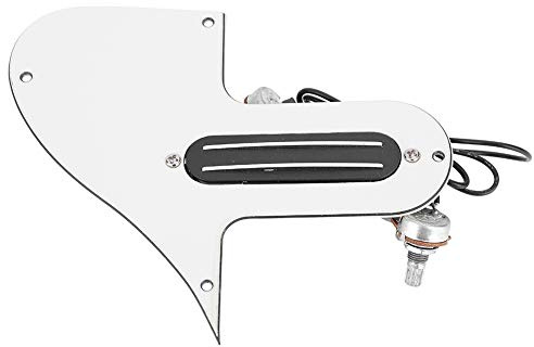 Dual Rail Mandolin Pickguard Loaded Prewired Pickup A500k B500k Potentiometer (Beige)