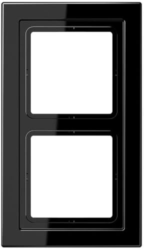 Jung LSD982SW - Marco Doble para Montaje Horizontal Vertical Negro