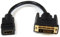 StarTech.com Adaptador de 20cm HDMI® a DVI - DVI-D Macho - HDMI Hembra - Cable Conversor de Vídeo - Negro
