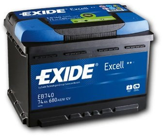 Exide Excell Car Battery 74Ah