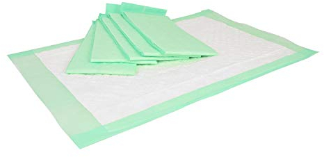 Teqler 100 Krankenunterlagen-Einmalunterlagen T-190649, schrankfertig vorgefaltet, ideal für die häusliche Krankenpflege, 60 cm x 90 cm, 60 x 90 cm