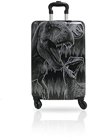 Fast Forward 20 Inches Jurassic World Dinosaur Suitcase - Hard Sided Tween Spinner Travel Trolley Kids Caary-On Luggage With Wheels