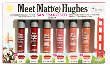 theBalm Meet Matte Hughes Set of 6 mini Long-Lasting Liquid Lipsticks San Francisco