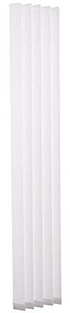Ventanara® Lamellen einzeln 89mm Ersatzlamellen für Lamellenvorhang Vertikaljalousie (250 cm 19 Stück, weiß raumverdunkelnd)