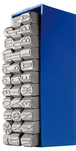 GRAVUREM-Schlagbuchstabensatz, Schlagstempel, Prägestempel, Einschlagbuchstaben A-Я - KYRILLISCHES ALPHABET / 4mm