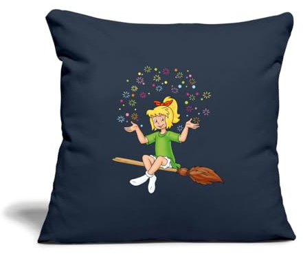 Spreadshirt Bibi Blocksberg Sitzt Auf Kartoffelbrei Kissenbezug 45x45 cm