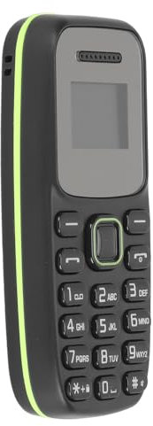 Teléfono Celular Desbloqueado 2G para Personas Mayores, Teléfono Básico Móvil Desbloqueado de 0,66 Pulgadas para Personas Mayores, Fácil de Usar, Mini Teléfono con Botones (Black)
