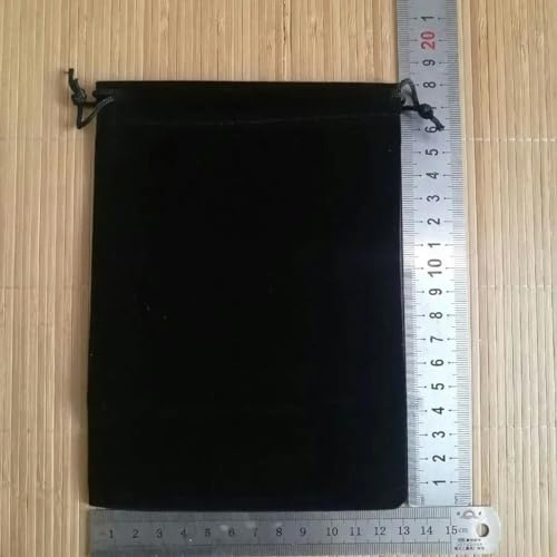 25 Stück/Lot 5 x 7 7 x 9 9 x 12 cm, schwarzer Samt, Geschenktüten, Schmuckbeutel mit Kordelzug, Schmuckverpackungsbeutel, 30 x 40 cm, 4 Stück (100 Stück)