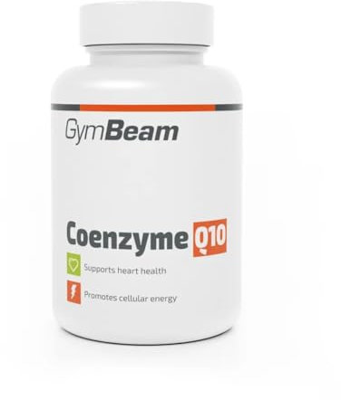 GymBeam Coenzym Q10-Kapseln - Hochdosiert, 60mg pro Tagesdosis, angereichert mit Vitamin E, bekämpft oxidativen Stress und freie Radikale, unterstützt die allgemeine Gesundheit und Vitalität (60 Kap)