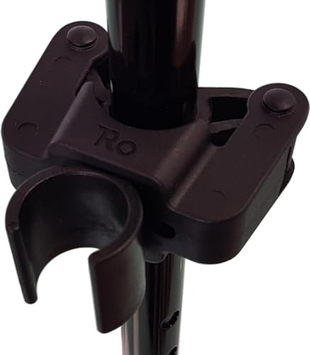 FabaCare Gehstockhalter für Rollatoren, 25 mm Rohraufnahme, Rollator Stockhalterung, Rollator Krückenhalter, Gehhilfe Halterung, Krückenhalterung, Stockhalter, Gehilfenhalterung, Stockbefestigung