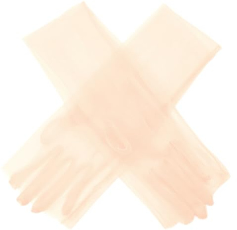 iSpchen Transparent Tüll Braut Handschuhe Damen Lange Tüllhandschuhe Durchsichtige Hochzeit Handschuhe Damenhandschuhe Lange Handschuhe für Hochzeiten Opern Dinnerpartys Prom, Sekt
