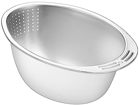 Vielseitige Reis-Waschschüssel, das praktische Werkzeug zum Kochen zu Hause, Küchensieb, Schüssel, Abtropfschüssel, Edelstahl, Waschschüssel, Obst und Bohnen, mikroporöses Sieb, Küchenwerkzeug