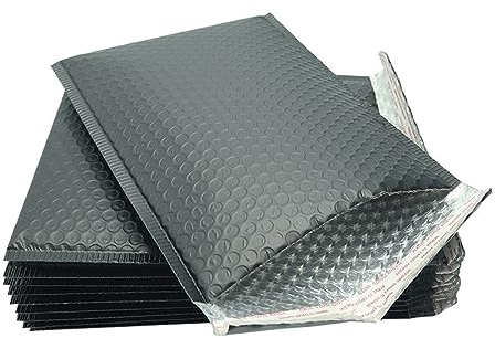 Luftpolsterumschläge, Verpackungsbeutel, Luftpolsterfolie, 18 Größen, schwarz, Poly-Luftpolsterumschlag, gepolsterter Umschlag, selbstklebende Versandtasche, Luftpolsterumschlag, Versandumschlag, Aufb