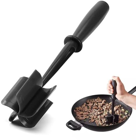 Stampfer und Zerkleinerer Hitzebeständiger, Hitzebeständiger Kartoffelstampfer Multifunktionales, hamburger mash, Stampfer & Zerkleinerer für Hamburger Fleisch, Hackfleisch, Kartoffelpüree