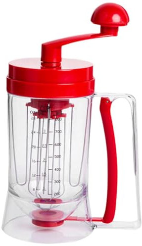 Teigtrenner, Edelstahl-Pfannkuchenteigspender, Backen, multifunktionaler Teigtrichter mit Messetikett, Küchen-Backwerkzeug für Muffinkuchen, Pfannkuchen, Cupcake, Waffel, Muffinmischung, Crêpe