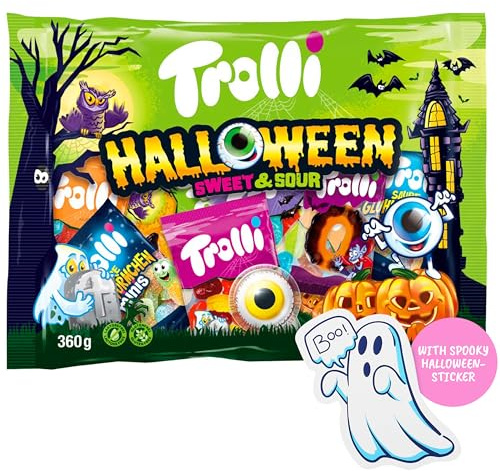 Halloween Sweet & Sour Mix 360g with Glotzer, Sour Worms & Dracula