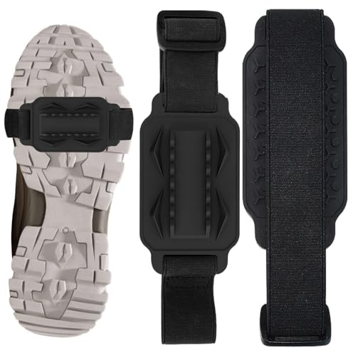 2 pcs Crampons Antidérapants, Crampons Anti Verglas, Crampon Verglas, Crampons Verglas, Semelle Antidérapante, Les Randonnées, La Chasse et la Marche en Hiver, Protection Antiglisse-Unisexe