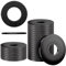 YOYEAH 25 Pezzi rondelle M5 Nere, Acciaio Inox A2 V2A, rondelle, rondelle Corpo Inox per Viti, Dadi e Barre filettate.
