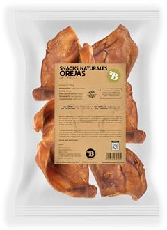 BIMORDISCOS Orejas de Cerdo para Perros | Snacks para Perros | Naturales, Sin Aditivos ni Conservantes | Premios | Ideal para Mascotas de Todos los Tamaños (250g)