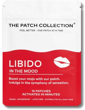 The Patch Collection® - High Potency Libido Enhancer Patch | Ginseng, Tribulus Terrestris, L-Arginine, Fo-Ti | 100% Natural & Vegan, Latex Free (Pack of 15)