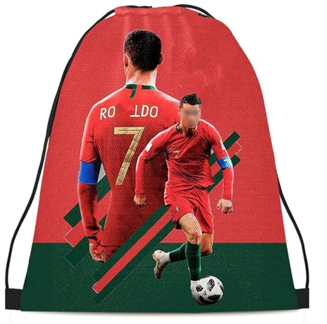 Drawstring Bags, Football Boot Bag, Kid Football Kit Bag Multi-Purpose Sports Kit for Boys Men, Midium Sized Lightweight Kids Draw String Sports Kits for Swimming Dance Travel Gym Vacation Beach Use
