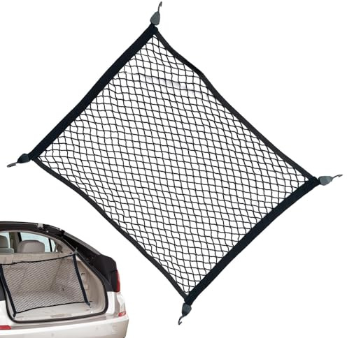 Zunishaone Cargo Net, Elastic Large Truck Bed Cargo Net, Space-Saving Netting Automotive Accessories for Farm Produce Camping Gear Loading Transport Road Trip Travel