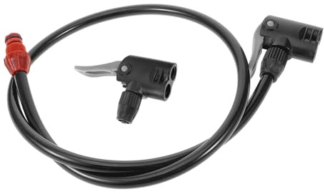 Fahrrad Aufblasschlauch Verbindungsschlauch für Fahrradpumpe mit Adapter | Kunststoff Ausführung, Einfache Montage, Effizienter Luftstrom, Passend für Reifen und Pumpen, Leicht zu Ersetzen