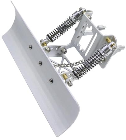 KiBcsLic Quitanieves de Aleación de Aluminio para Coche RC 1/18, Accesorio para Bricolaje para Coches Y Camiones RC TRX4M, Plata