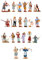 Belenes Puig Juego 6 pastores colección Clasico 7cms, Plastico, Multicolor, 21x14x13 cm