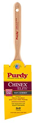 Purdy 3' 144552930 Chinex Elite Glide Paint Brush, Angle Sash, Fluted
