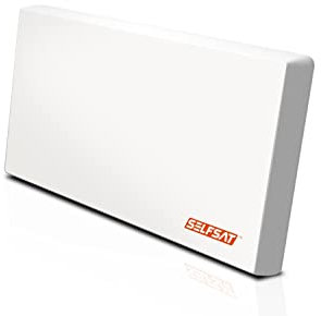 Selfsat H22D2+ 2 TV Teilnehmer SAT Flachantenne Flat + Profi Fensterdurchführung Full HD