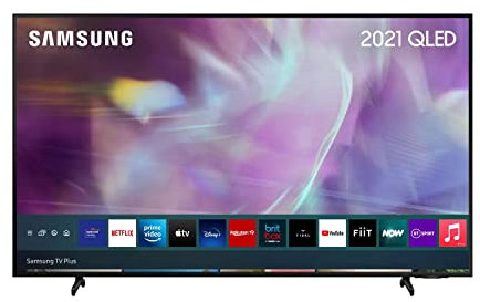 Samsung Q60A 75 Inch 4K QLED Smart TV (2021) - Ultra Slim Dual LED 100% Colour Volume 4K Crystal Processor TV, Alexa Built In, Adjustable Stand, Ultrawide Game View, Adaptive Sound – QE75Q60AAUXXU