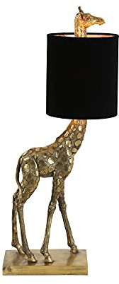 Light & Living Tischlampe Giraffe - Gold/Schwarz - 26x16x61cm | Sonstiges - Modern - Synthetik-Kunststoff - Tischleuchte Wohnzimmer & Schlafzimmer - Tischlampen modern