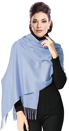 Moschen-Bayern Pashmina Stola Damen für Abendkleid Kaschmirstola Kaschmir Schal Umhang Paschmina Schwarz Rot Creme Rosa Pink Blau Grün Beige Ivory Elfenbein Weiß