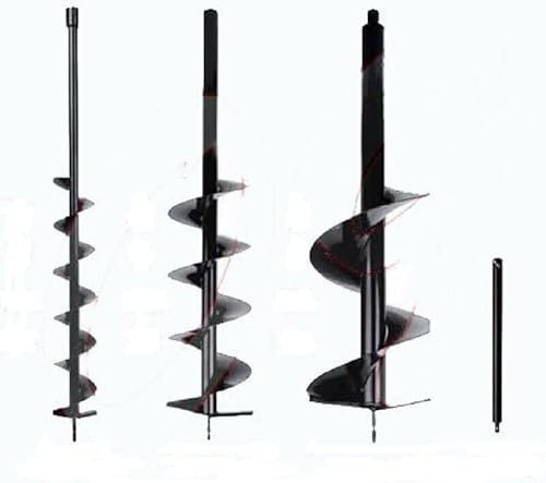 TRE PUNTE DI RICAMBIO 10/15/20 cm + PROLUNGA 40 cm PER MOTOTRIVELLA A SCOPPIO 52 CC